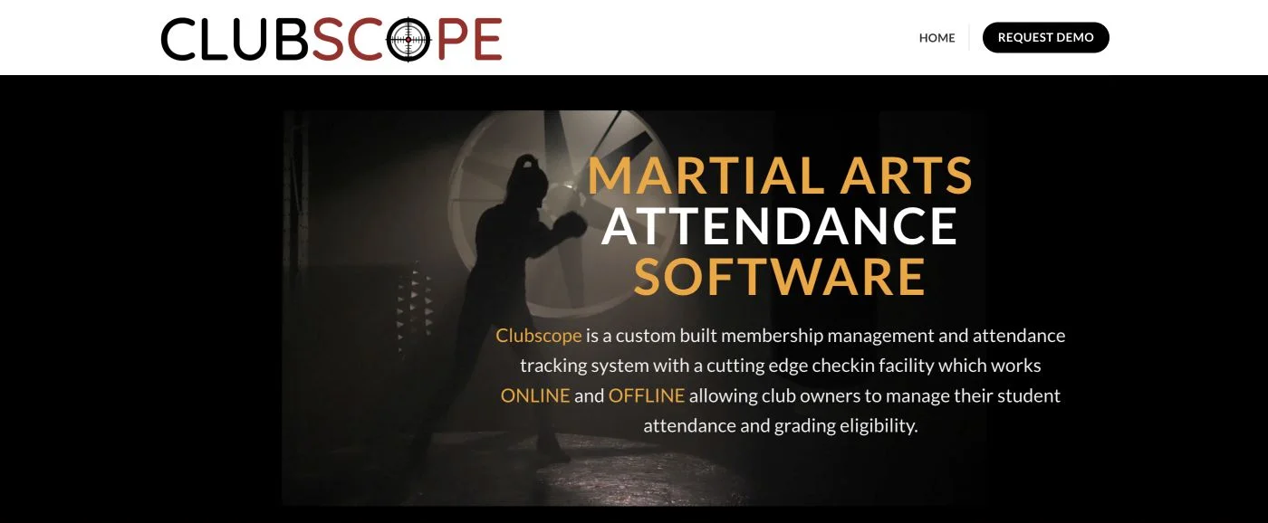 Clubscope Martial Arts Management Platform screenshot