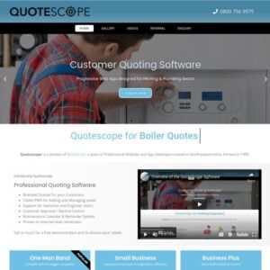 WordPress for Plumbing and Heating Quoting Software